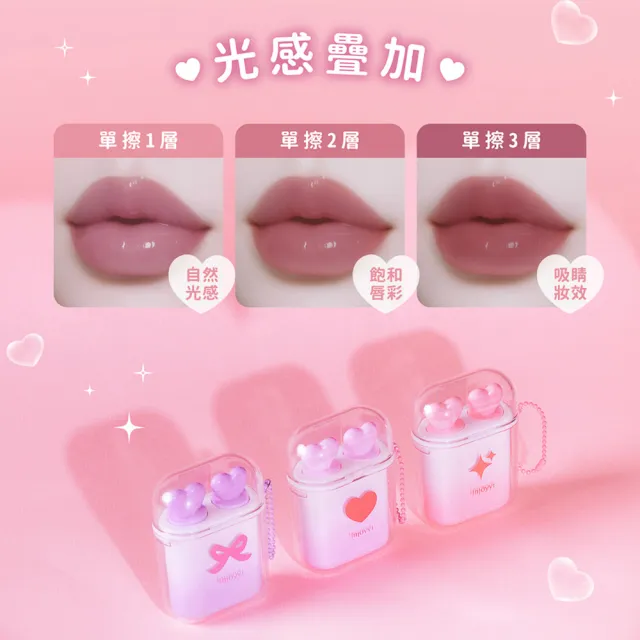 【injoyyi】CICA積雪草保濕唇蜜組(補水潤色 一組含潤色+顯色端)