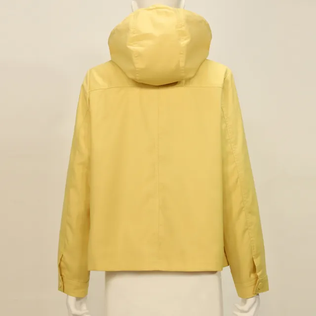 【ILEY 伊蕾】真兩件鋪棉背心連帽防風外套(黃；M-XL；1254314236)