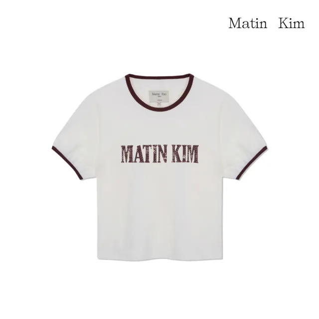 【MATIN KIM】官方旗艦 鉚釘LOGO滾邊上衣(多款任選)