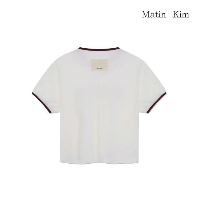 【MATIN KIM】官方旗艦 鉚釘LOGO滾邊上衣(多款任選)