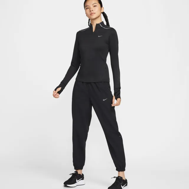 【NIKE 耐吉】長褲 女 運動褲 縮口 AS W NK TEMPO DF WARM MR PANT 黑 HV5767-010(3L6337)