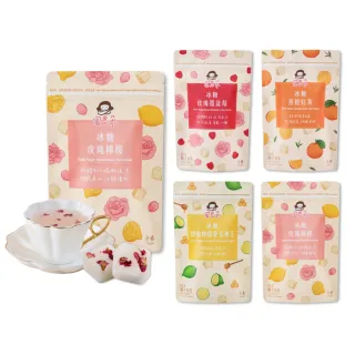 【蜜思朵】醇美系列x1袋 黑糖冰糖茶磚任選(17gx15入/袋；香橙紅茶/玫瑰檸檬/檸檬愛玉寒天/玫瑰覆盆莓)