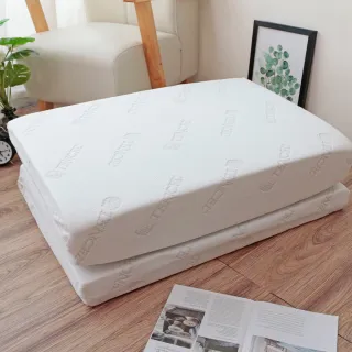 【R.Q.POLO】單人8cm 天絲完美釋壓透氣加厚三折床墊 3x6尺-天使白