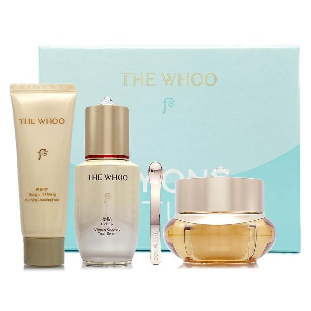 whoo後 重生秘帖 是專櫃級保養產品，專為油性和乾性肌膚設計，具備強效保濕與亮白功效，適合日常使用，提升肌膚健康與光采。包裝為單入組，方便攜帶與使用。