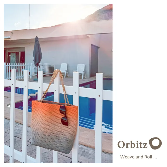 【Orbitz】漸層編織水桶肩背包 S2416217*