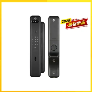 【Yale 耶魯】Luna Pro+ 3D人臉辨識推拉智能鎖/電子鎖-星空灰(指紋│卡片│密碼│藍芽│Wifi│鑰匙/送安裝)