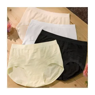 【OB 嚴選】加大尺碼立體織紋舒適透氣無縫高腰內褲 《VB0822》