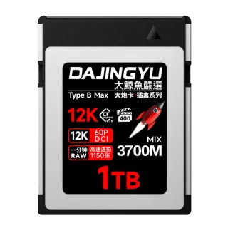 【大鯨魚】1T CFexpress Type B卡 4.0版 3700MB/s 大砲 猛禽系列(記憶卡)