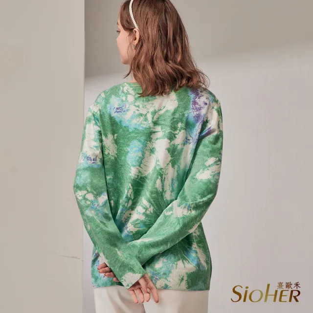 【SiOHER 熹歐禾】現貨 特選鎏光彩繪針織上衣四件組(女裝/女上衣/針織衫/氣質/百搭/通勤)