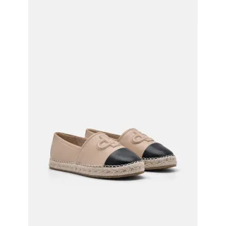 【PEDRO】Icon 皮革樂福鞋/草編鞋/漁夫鞋-膚色/銀色(小CK集團品牌 官方直營)