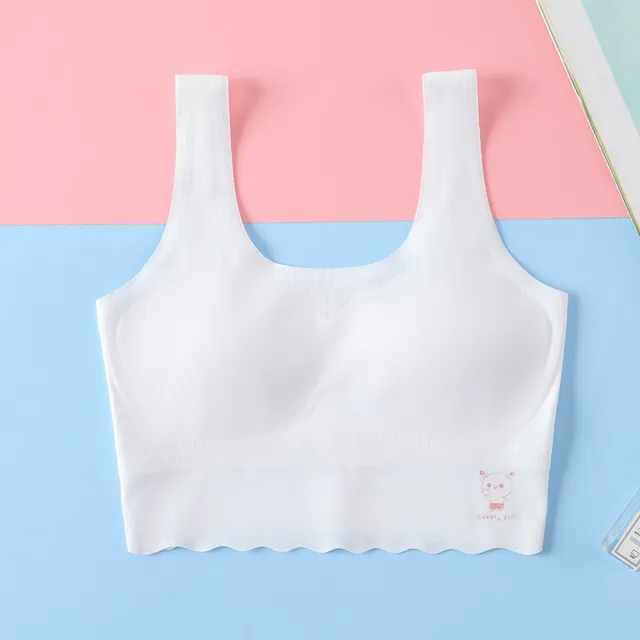 【chiao!Babe 俏寶貝】3件組 少女成長期無鋼圈一體式無痕乳膠內衣(M-L/學生/兒童/三色可選)