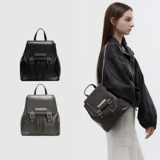 【ROBINMAY】緹卡後背包(束口、金屬磁扣封口/多色任選)