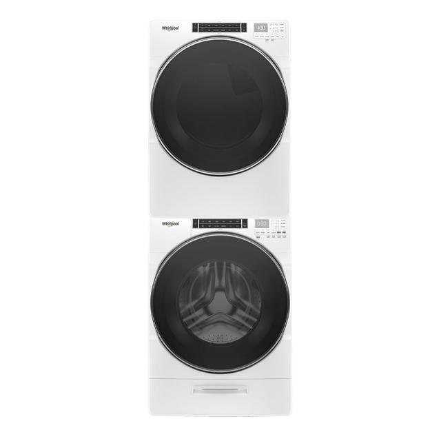 【Whirlpool 惠而浦】家電速配17公斤+16公斤〔天然〕瓦斯乾衣機+變頻滾筒蒸氣洗 (8TWFW8620HW+8TWGD8620HW)
