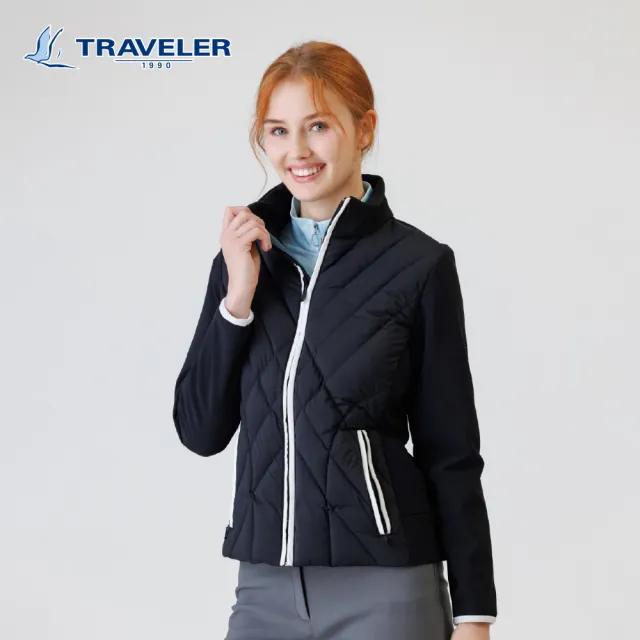 【TRAVELER 旅行者】女款Softshell 防風撥水羽絨保暖外套｜252TR911(撥水/防風/保暖)