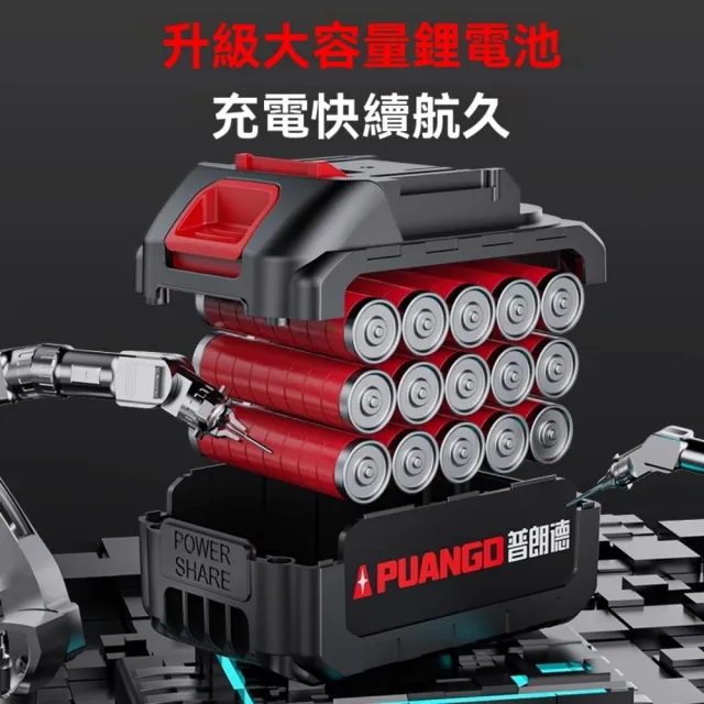【巧可】手持式電鋸 鋰電鏈鋸 伐木電鋸 園藝修剪電鋸 電鏈鋸(全銅電機 可調擋闆 防木屑飛濺)