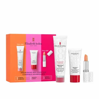 【Elizabeth Arden 伊麗莎白雅頓】官方直營 八小時潤澤瞬效經典禮盒 (潤澤霜50ml+手霜30ml+護唇膏)