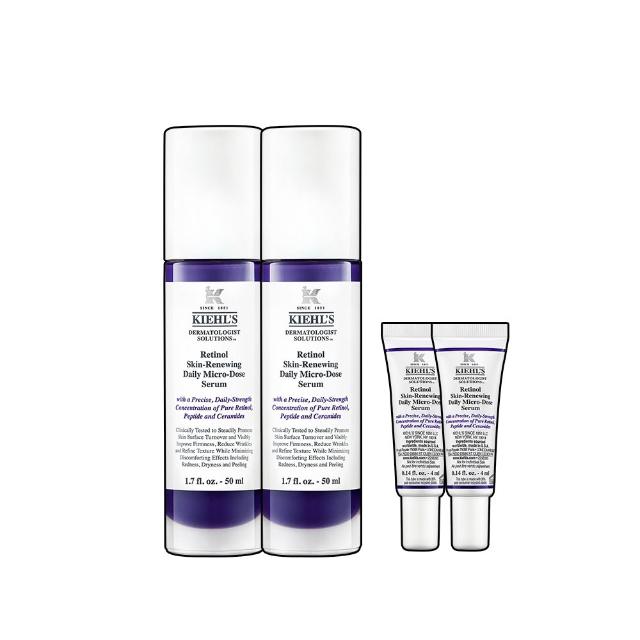 【契爾氏】官方直營 A醇全能新生抗痕精華50ml雙入分享組(Kiehl’s/大瓶裝/精華液/撫紋緊緻)