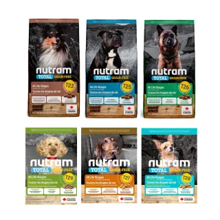 【Nutram 紐頓】T23/T25/T26/T27/T28/T29無穀全能系列狗飼料 2kg/4.4lb(火雞/鮭魚/羊肉/小顆粒、狗糧)