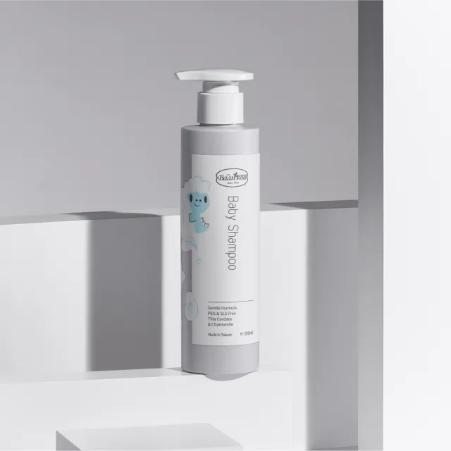 【Baan 貝恩】嬰兒寶貝禮盒(嬰兒泡泡香浴露+洗髮精+全效護膚膏+爽膚乳液)