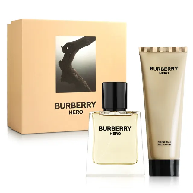 【BURBERRY 巴寶莉】英雄神話男性淡香水禮盒-淡香水50ml+沐浴膠75ml