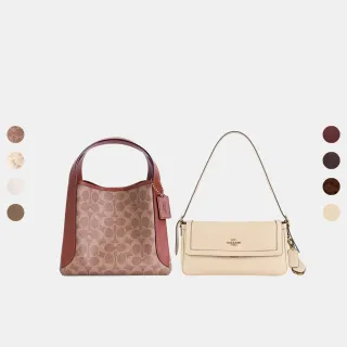 【COACH】蔻馳官方直營 ETTA/HADLEY 小號翻蓋單肩手袋 單肩包 斜背包 半月包-多色任選(CCV63/79251)