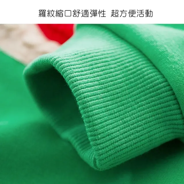 【橘魔法】（零碼出清）毛絨麋鹿加厚不倒絨長袖上衣(衛衣 聖誕 耶誕節 中性款 男童 女童 童裝 刷毛)