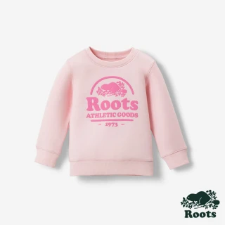 【Roots】Roots 小童-HERITAGE BEAVER 圓領上衣(淺粉色)