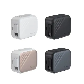 【ADAM 亞果元素】L65 GaN 65W USB-C伸縮線快速充電器(90 公分 USB-C 伸縮線)