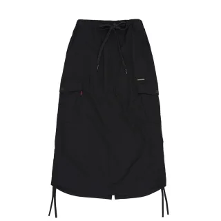 【5th STREET】女裝 長裙 工裝裙 黑色(980041)