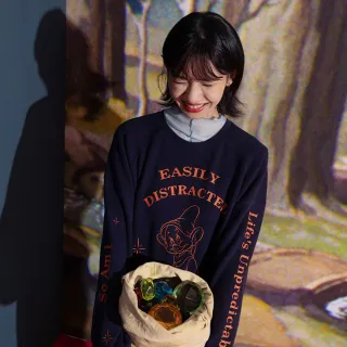 【gozo】迪士尼系列糊塗蛋發呆磨毛寬鬆大學T(三色)