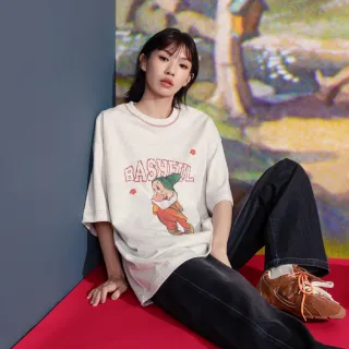 【gozo】迪士尼系列 害羞鬼手繪風抗菌寬鬆T恤(兩色)