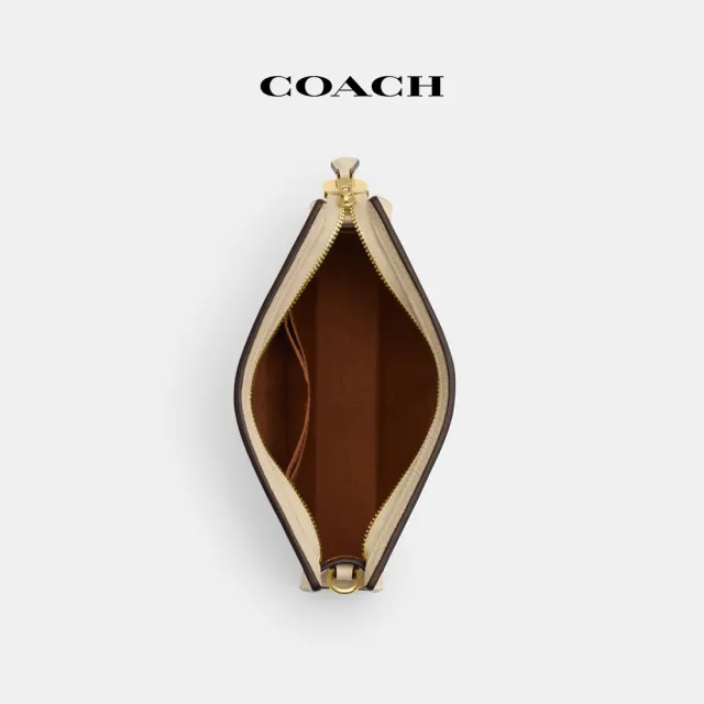 【COACH】蔻馳官方直營 SLIM纖巧型斜背包 側背包 斜挎包 手拿包-IM/象牙白色(CR237)