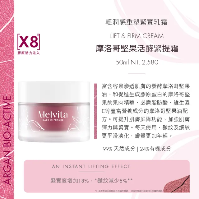 【Melvita 蜜葳特】摩洛哥堅果活酵緊提霜(50ml)
