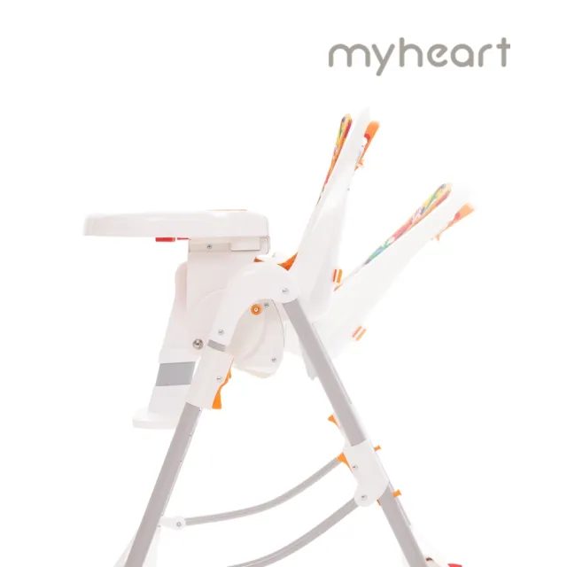 【myheart】折疊式安全兒童餐椅(兒童餐椅 學習餐椅 5段高度調節 可折疊 台灣製)