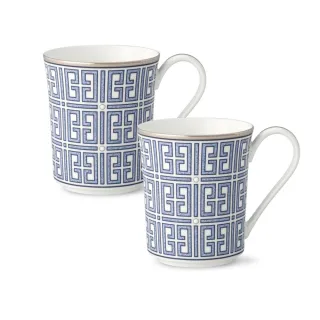 【NORITAKE】蔚藍之境-馬克杯對杯禮盒組(骨瓷)