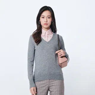 【KeyWear 奇威名品】百搭花卉刺繡領無袖襯衫上衣(共2色)