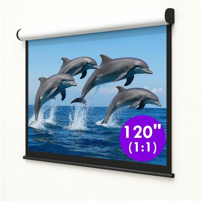 【USA優視雅】120吋 1:1 樂享經濟款電動布幕(台灣製造)