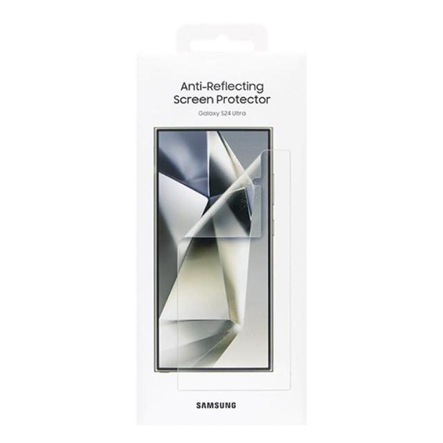 【Samsung 三星】Galaxy S24 Ultra 原廠抗反光螢幕保護貼 -內附 2片保貼(EF-US928)