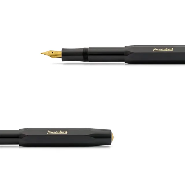 【KAWECO】CLASSIC SPORT系列 黑色 金尖 鋼筆