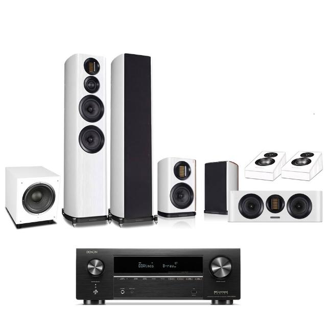 【Denon 天龍】家庭劇院組合(AVR-X1800H+Wharfedale EVO4.4+4.1+4.CS+SW-10+Diamond 12 3D)