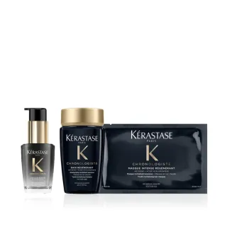 【KERASTASE 巴黎卡詩】黑鑽極萃逆時玫瑰香氛露30ml(護髮油/完美解決頭皮肌膚困擾)