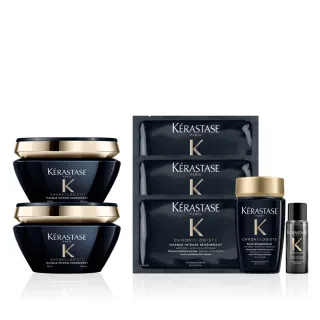 【KERASTASE 巴黎卡詩】黑鑽極萃逆時髮膜200ml雙入組(卡詩髮膜/護髮/修護)