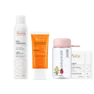 即期品【Avene 雅漾官方直營】mo獨家★活泉亮顏美妝盒_活泉水300ml+亮顏防曬30ml+精萃4ml(等於買一送一)
