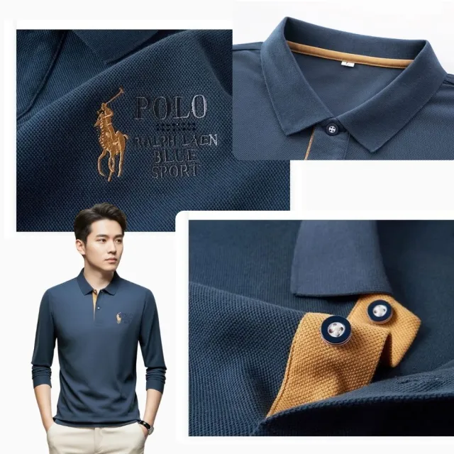 【J.Malo】秋冬刺繡馬術GOLO 棉質舒適POLO衫(棉質POLO 有領上衣  男上衣 翻領上衣)