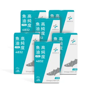 【藥師健生活】4832 高純度魚油 6盒(90粒/盒 Omega-3 80% 膠囊 天然比例 蔡藥師)