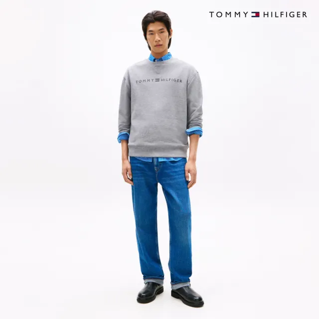 【TOMMY HILFIGER】官方旗艦館刺繡Logo衛衣_灰色