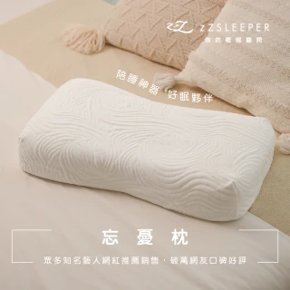 【zZSLEEPER】忘憂枕 升級頂級萊賽爾枕套(人體工學枕 記憶枕 釋壓睡眠枕)