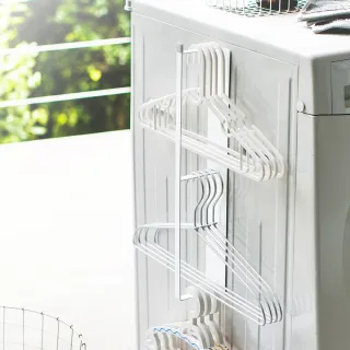 【YAMAZAKI】plate磁吸式衣架收納槽L(衣架收納架/曬衣架收納/曬衣夾收納) 