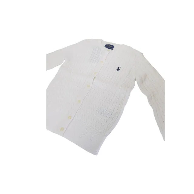 【POLO】大童青年版 Ralph Lauren小馬刺繡麻花針織外套/針織衫(大童版xl 建議成人60KG以下)