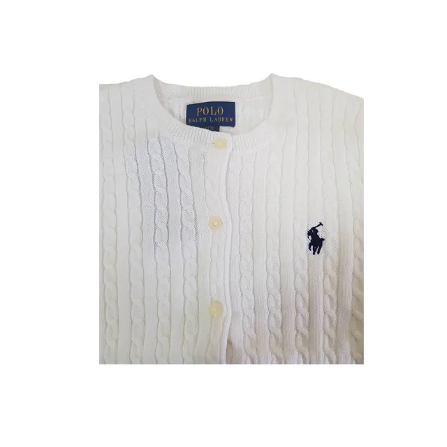 【POLO】大童青年版 Ralph Lauren小馬刺繡麻花針織外套/針織衫(大童版xl 建議成人60KG以下)